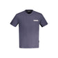 Blue Cotton Men T-Shirt