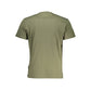 Green Cotton Men T-Shirt