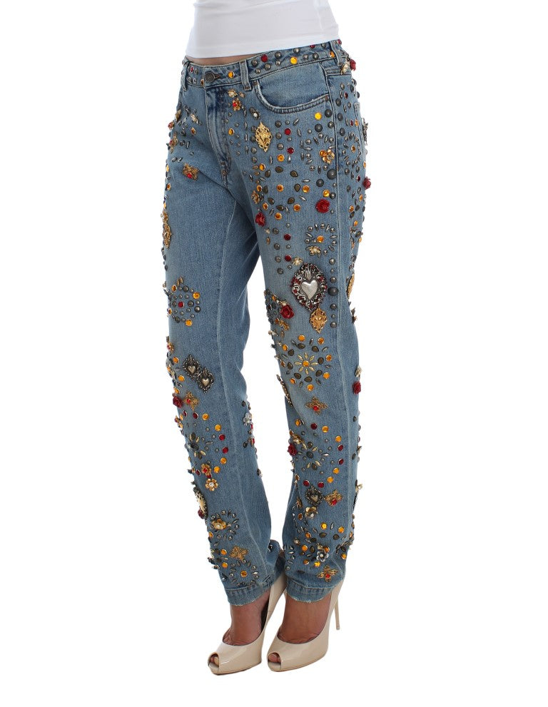 Enchanted Sicily Boyfriendjeans mit Kristallherz