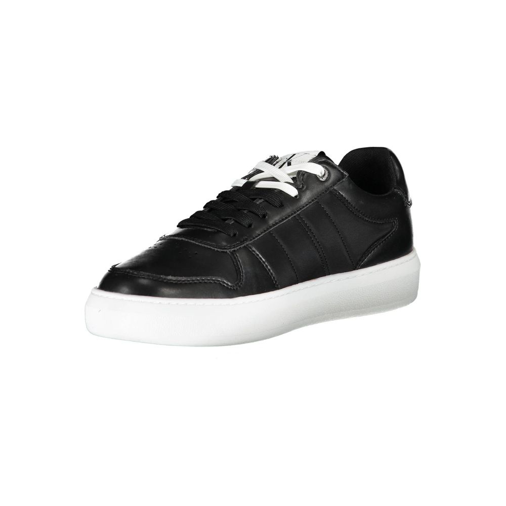 Schwarzer Polyester Herren Sneaker