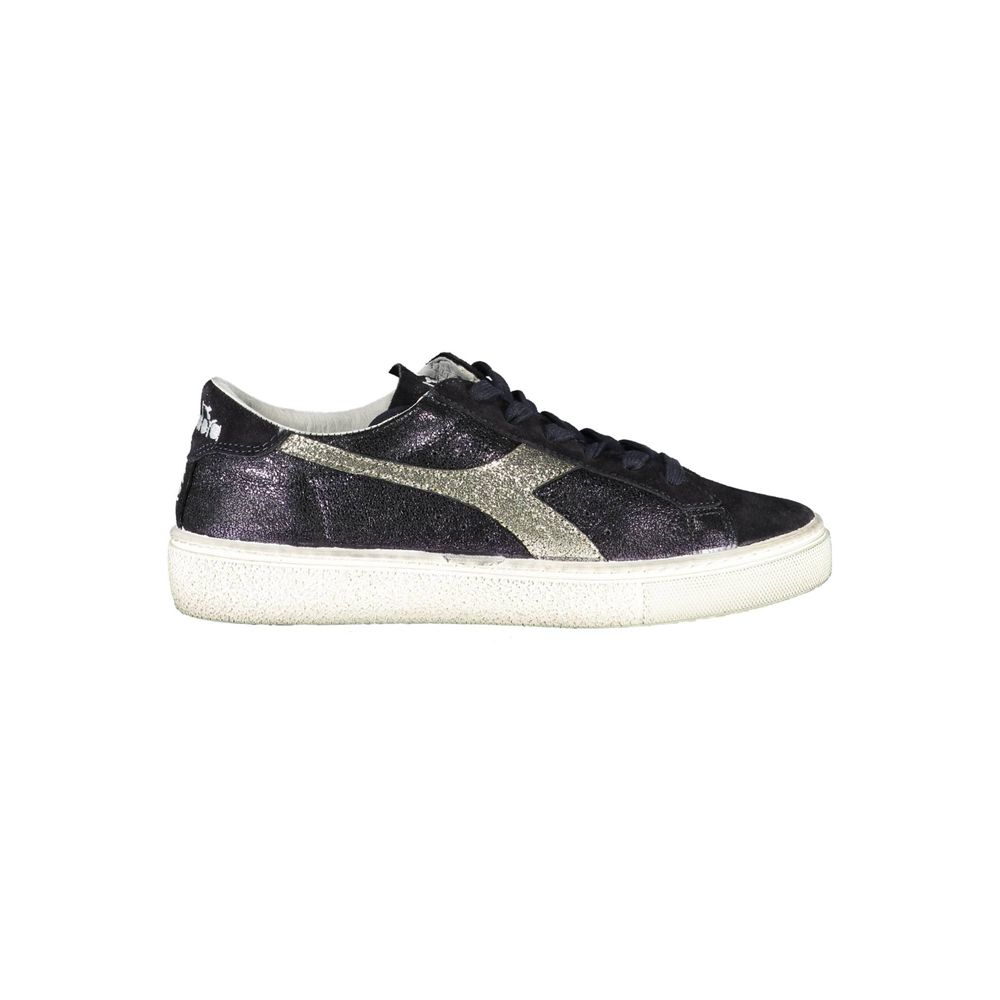 Sneaker da donna in pelle nera