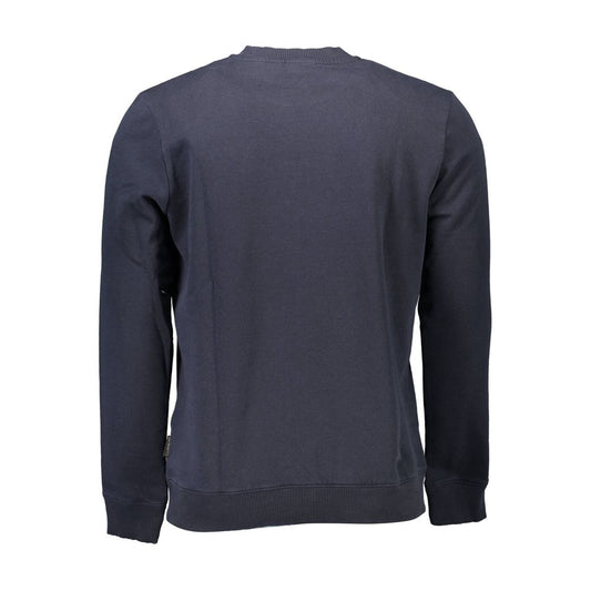 Maglione da uomo in cotone blu