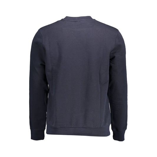 Blue Cotton Men Sweater