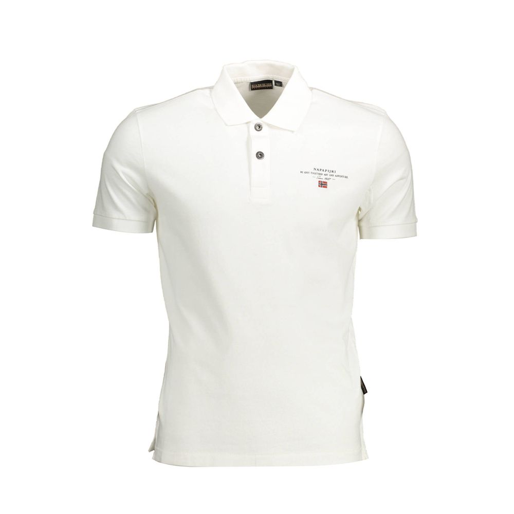 Weißes Poloshirt aus Baumwolle für Herren