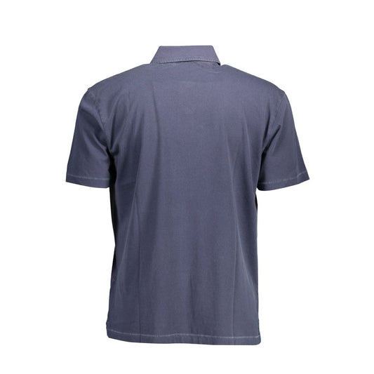 Polo da uomo in cotone blu