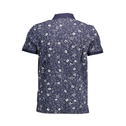 Polo da uomo in cotone blu