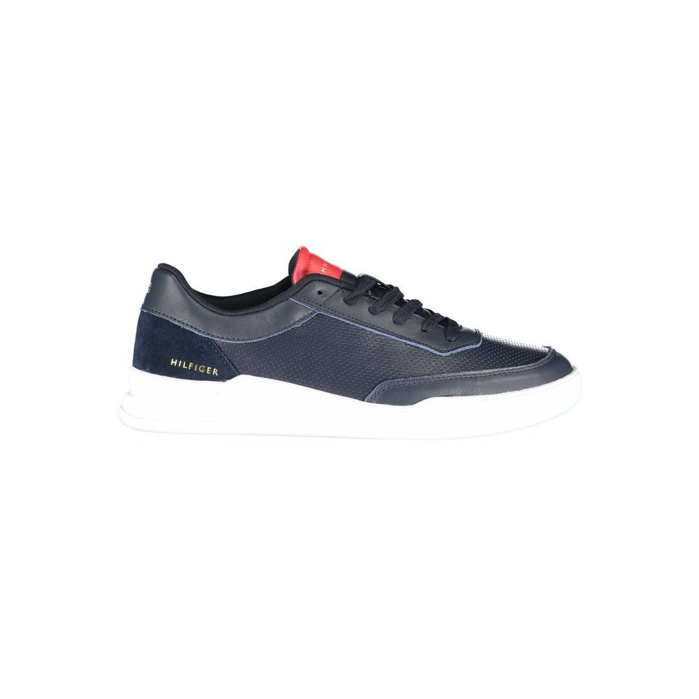 Blaue Leder Herren Sneaker