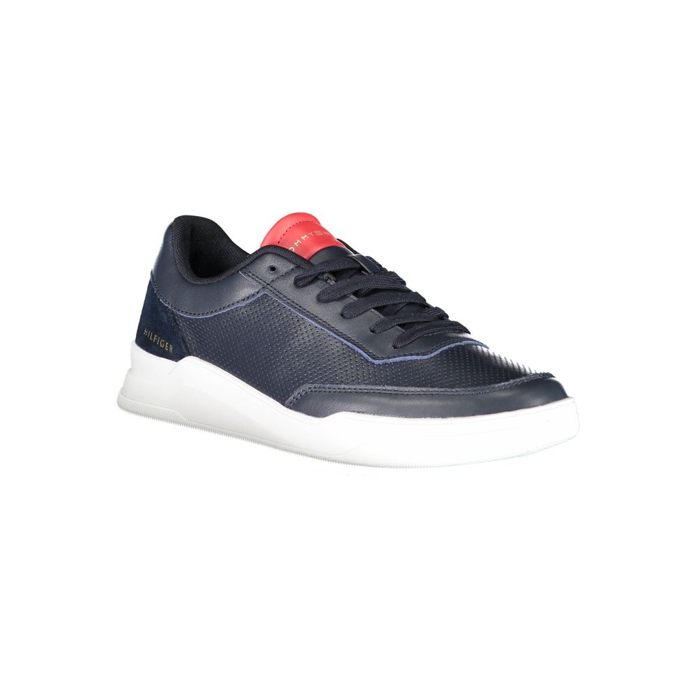 Blaue Leder Herren Sneaker