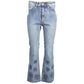 Blue Cotton Women Jeans