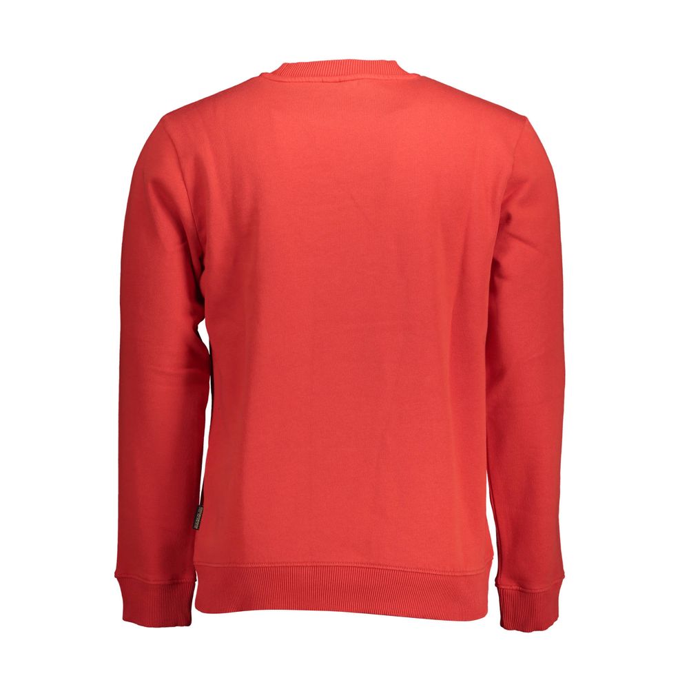 Maglione da uomo in cotone rosso