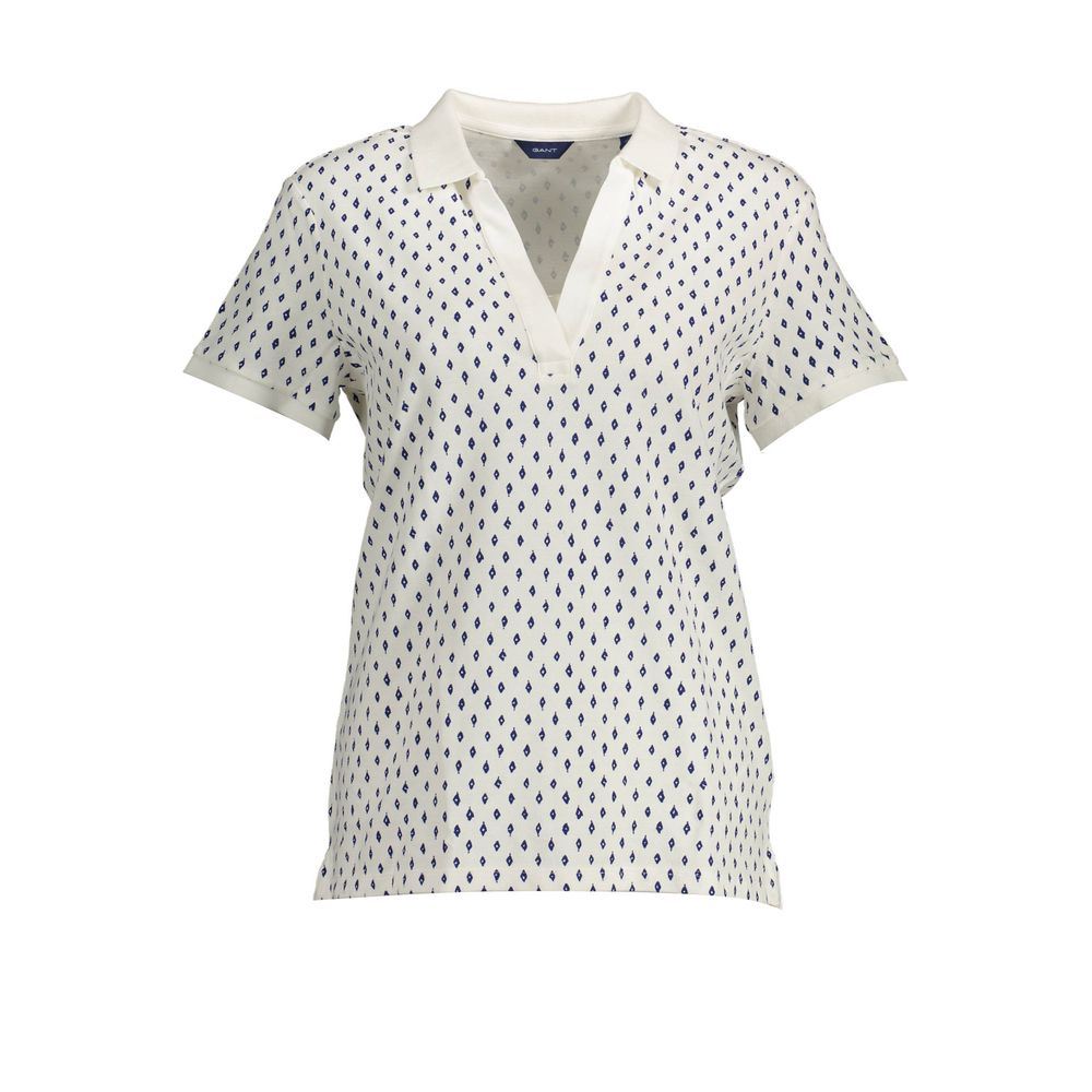 Polo da donna in cotone bianco