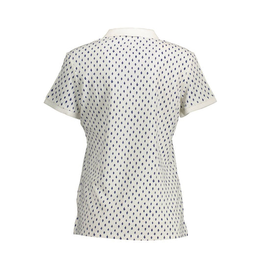 Polo da donna in cotone bianco