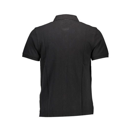 Schwarzes Poloshirt aus Baumwolle für Herren