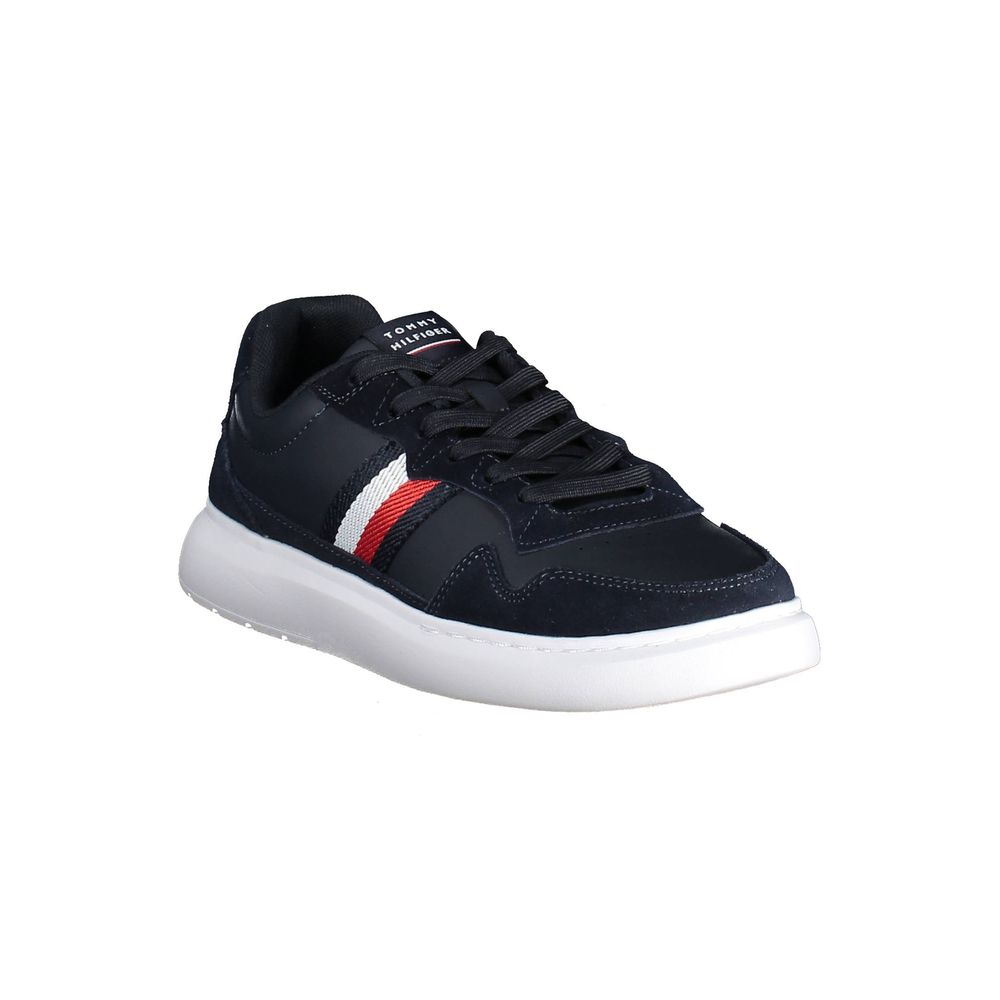 Blaue Leder Herren Sneaker