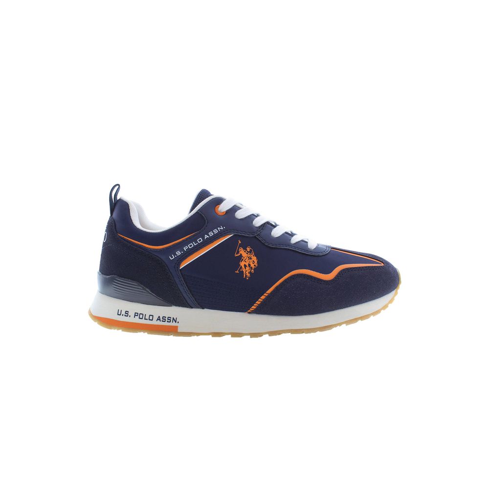 Sneaker da uomo in poliestere blu