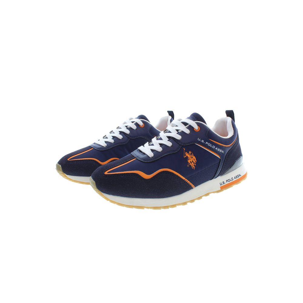 Sneaker da uomo in poliestere blu