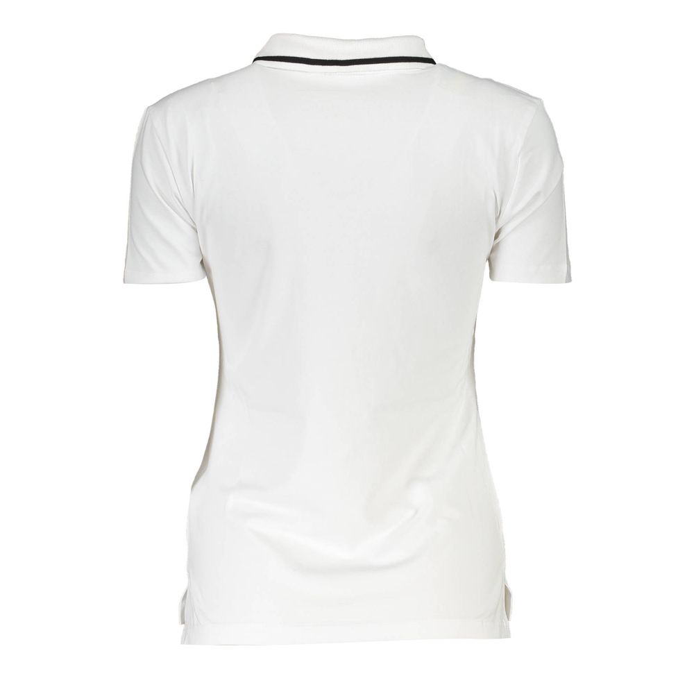 Weißes Poloshirt aus Baumwolle für Damen