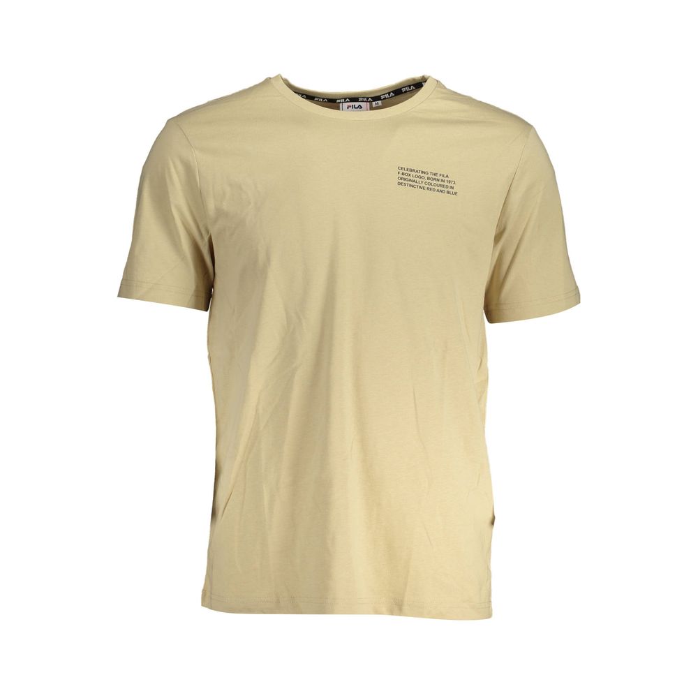 T-shirt da uomo in cotone beige