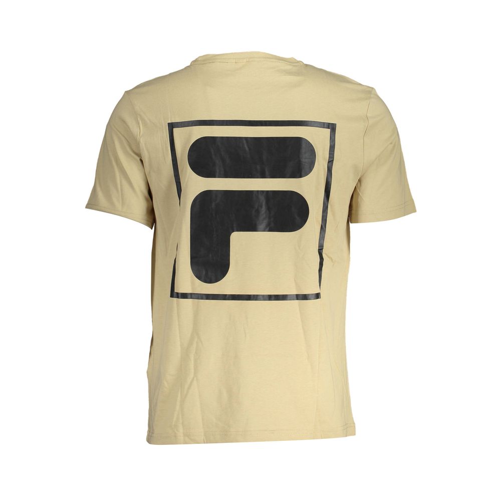 T-shirt da uomo in cotone beige