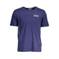 T-shirt da uomo in cotone blu