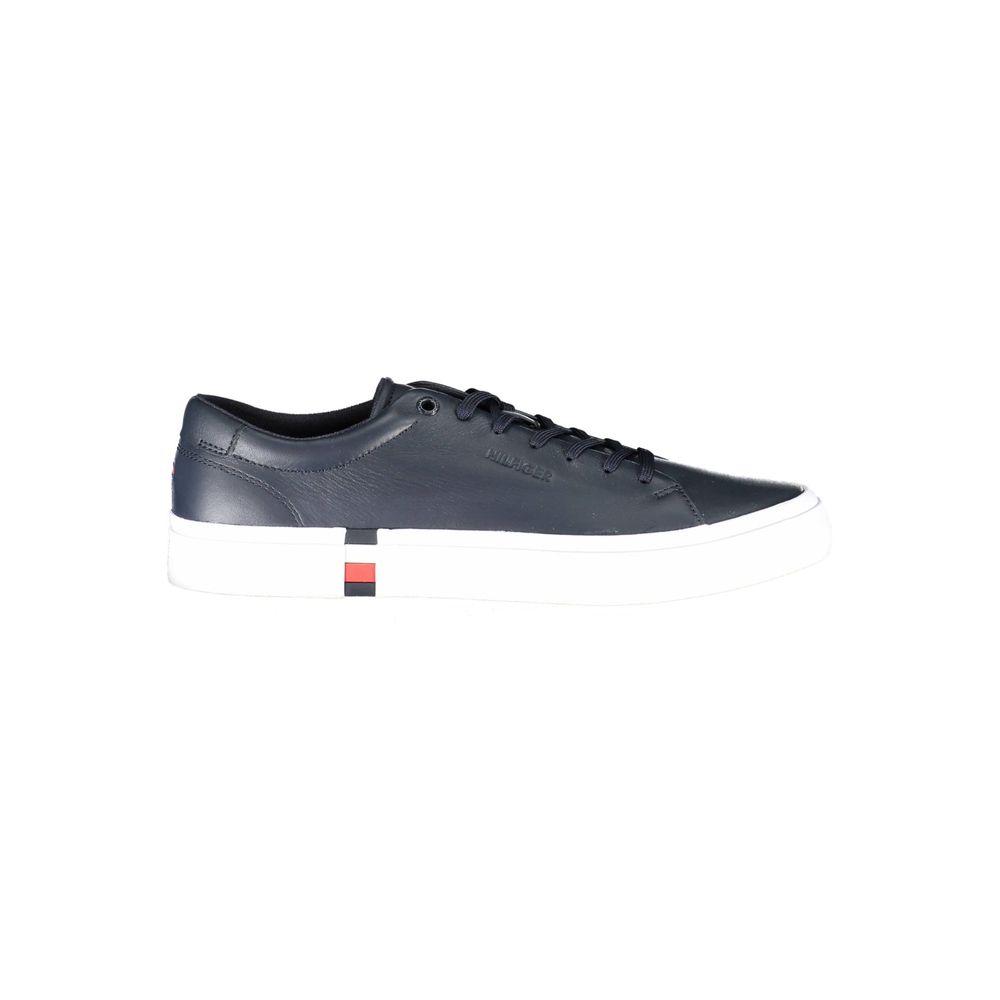 Blaue Leder Herren Sneaker