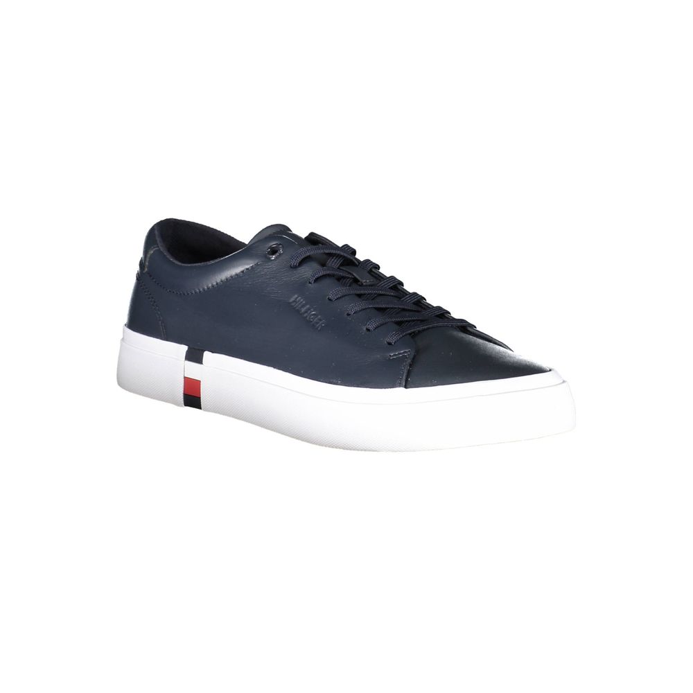 Blaue Leder Herren Sneaker