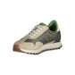 Sneaker da uomo in poliestere beige