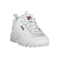 Sneaker da donna in poliestere bianco