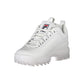 Sneaker da donna in poliestere bianco