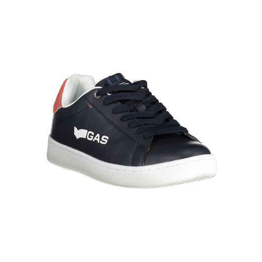 Sneaker in pelle artificiale blu