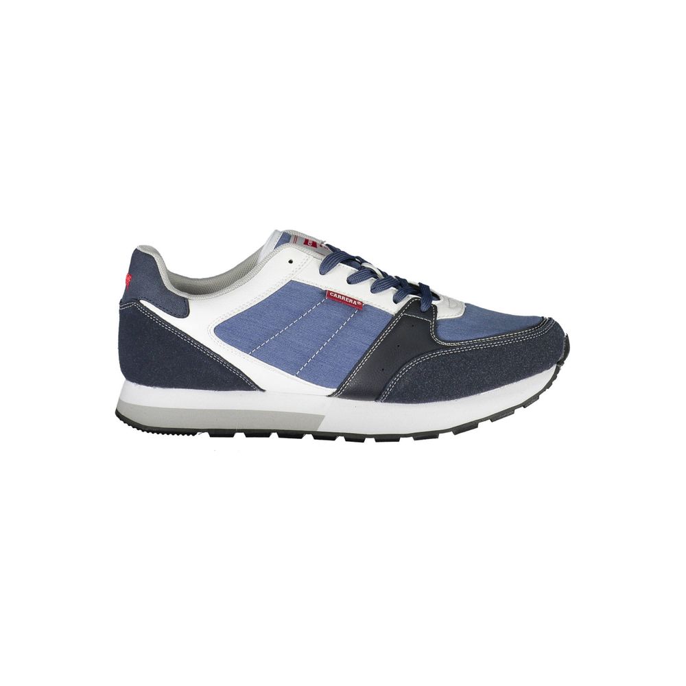 Sneaker da uomo in ecopelle blu