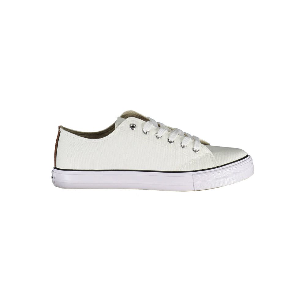 White Polyester Sneaker