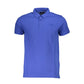 Blue Cotton Polo Shirt