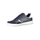 Eleganti sneakers blu con dettagli ricamati