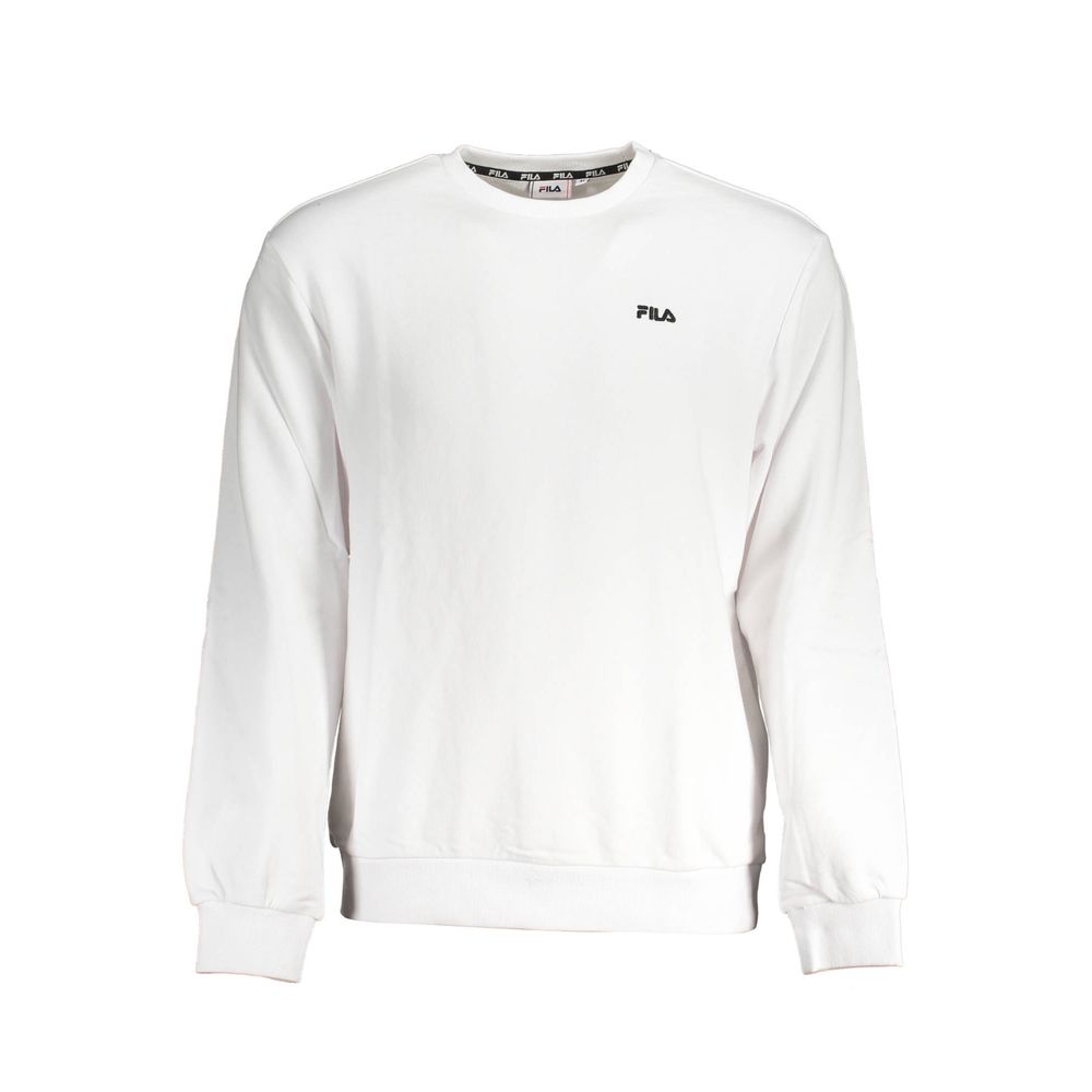 Maglione girocollo bianco ecosostenibile