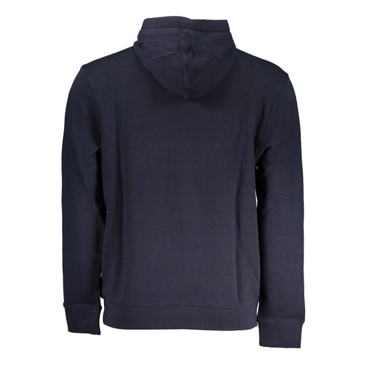 Blauer Baumwollpullover