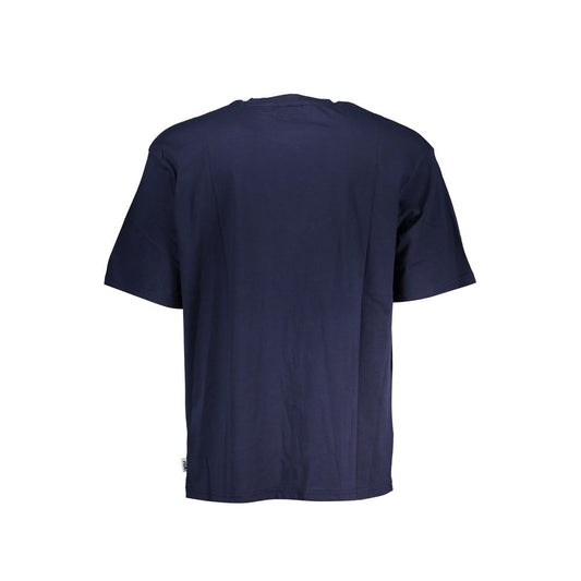 Blaues Baumwoll-T-Shirt