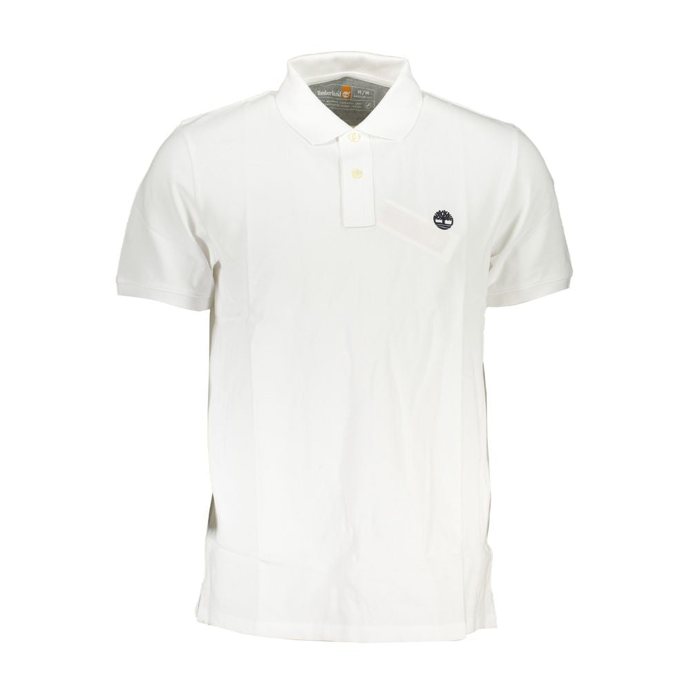 Polo in cotone bianco