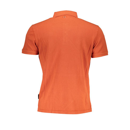 Oranges Poloshirt aus Baumwolle