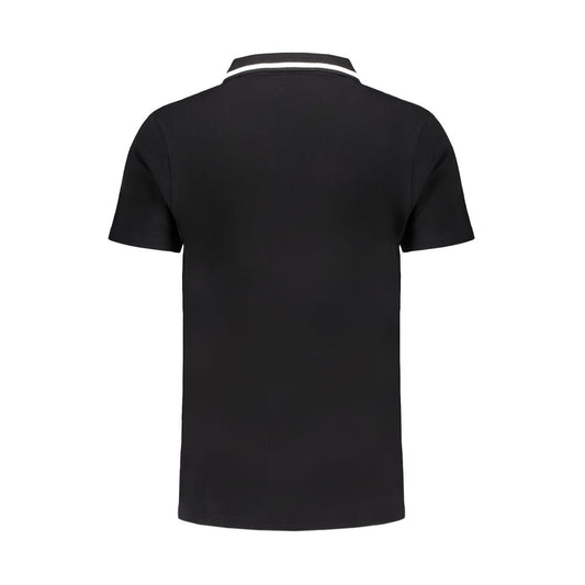 Polo in cotone nero