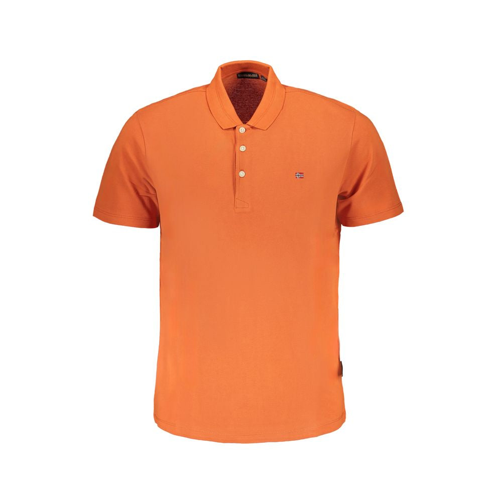 Oranges Poloshirt aus Baumwolle