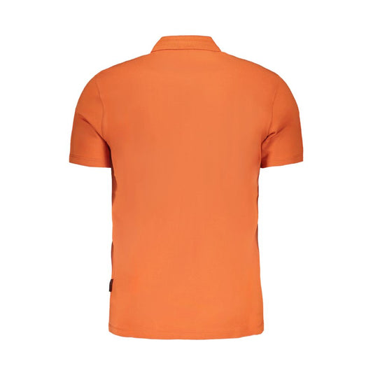 Oranges Poloshirt aus Baumwolle