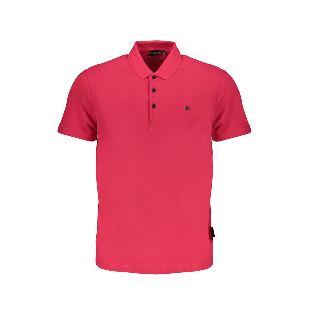 Rosa Poloshirt aus Baumwolle