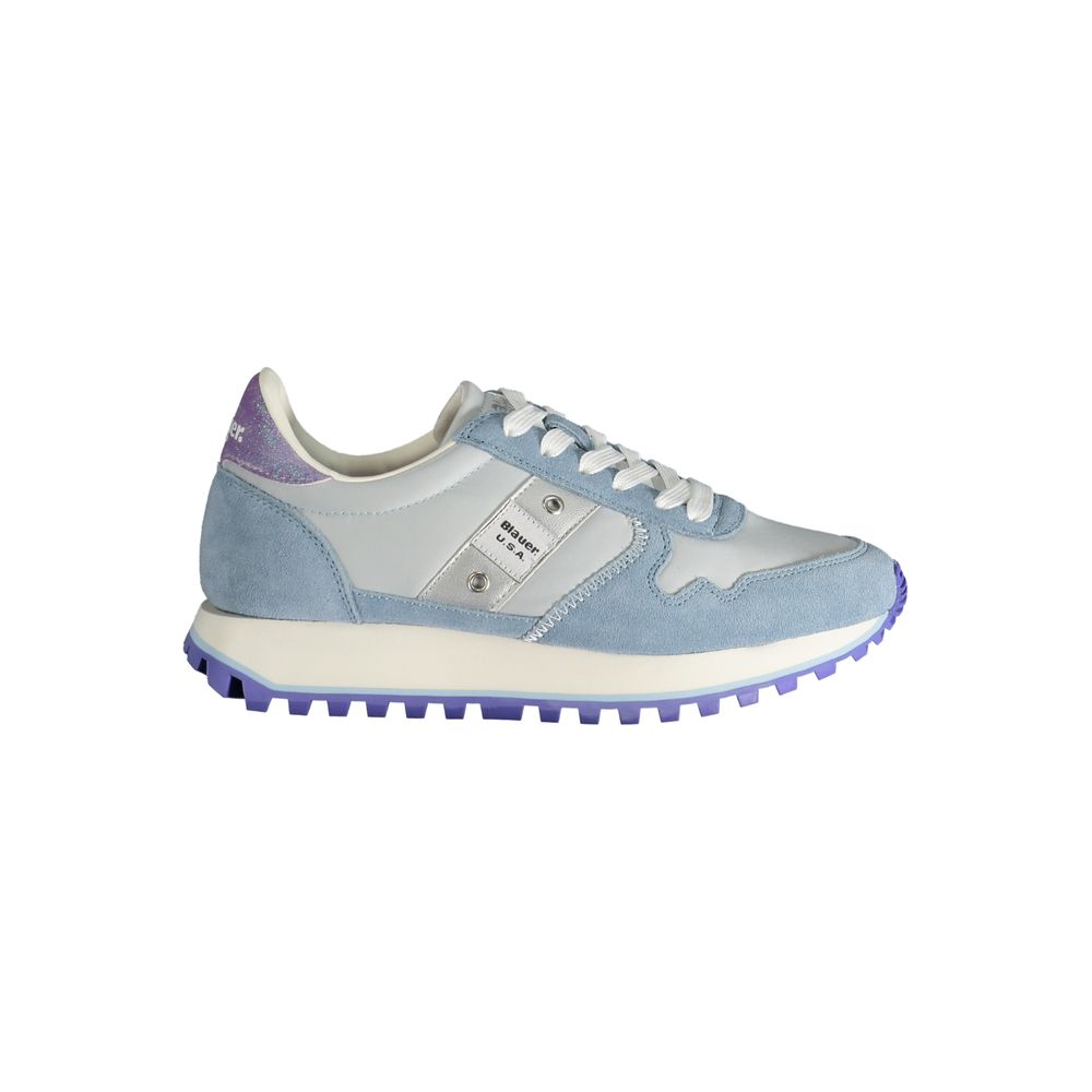 Sneaker in poliestere azzurro