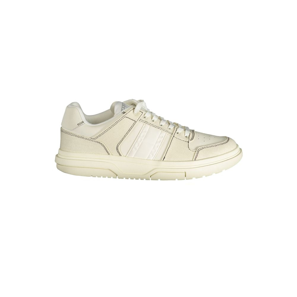 White Polyester Sneaker