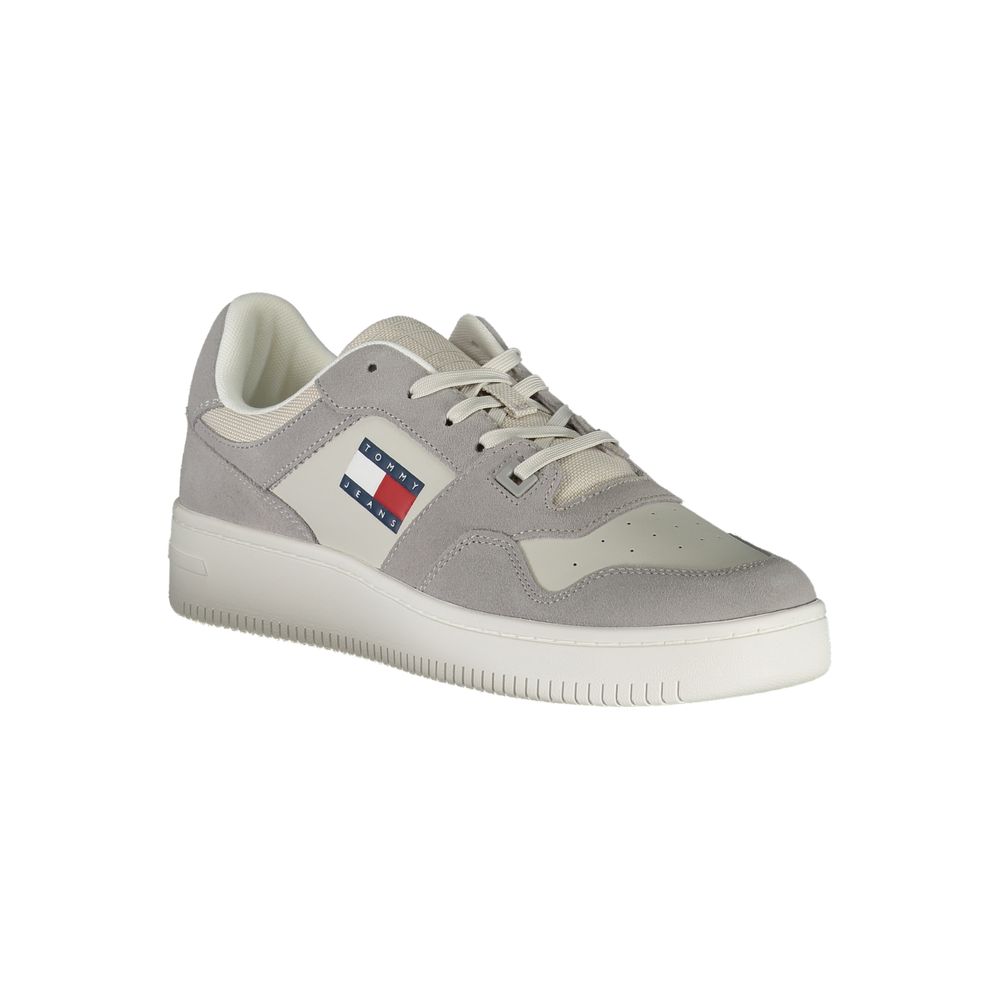 Grauer Polyester-Sneaker