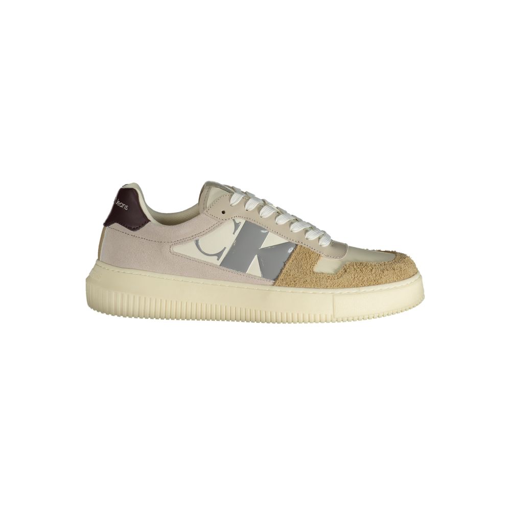 Sneaker in poliestere beige