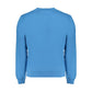 Blauer Baumwollpullover