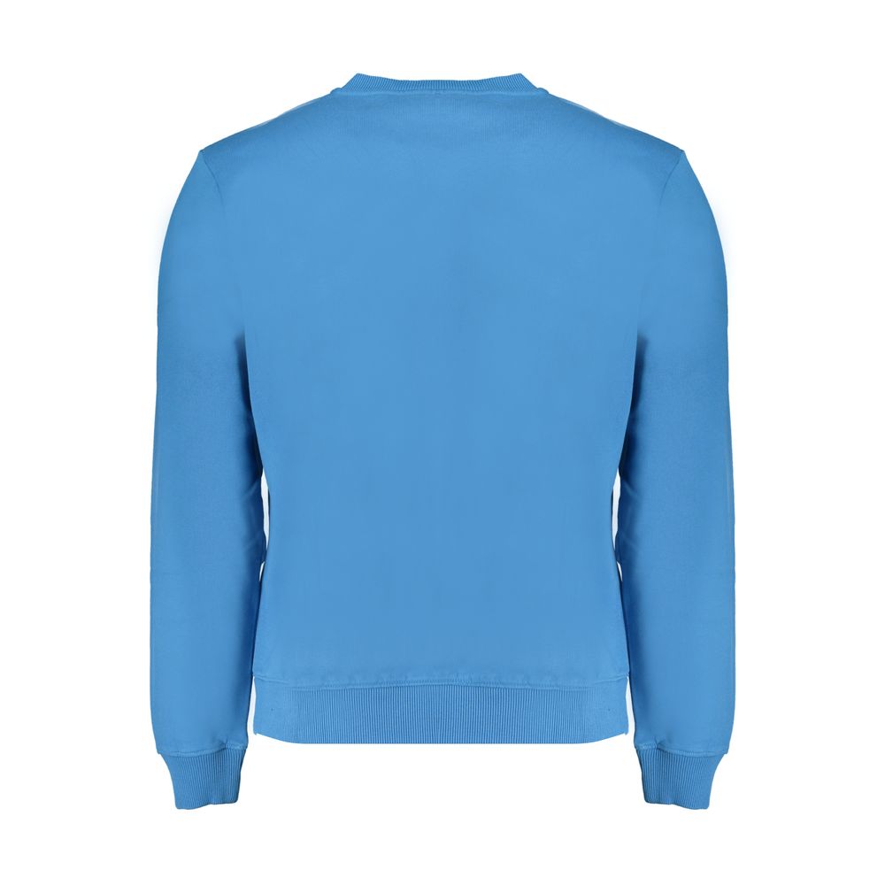 Blauer Baumwollpullover