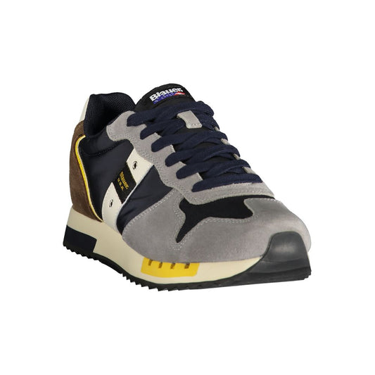 Grauer Polyester-Sneaker